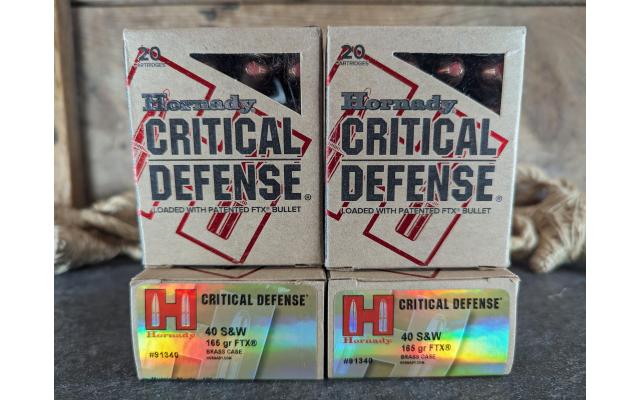 80 Rounds of Hornady .40S&W 165Gr HP Ammo