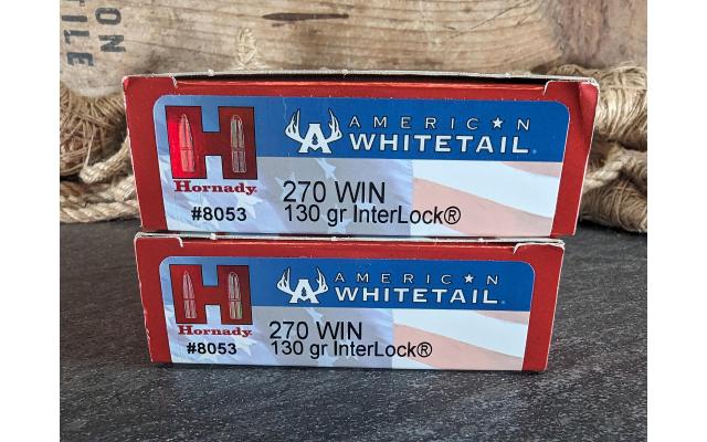 40 Rounds of Hornady 130Gr 270Win