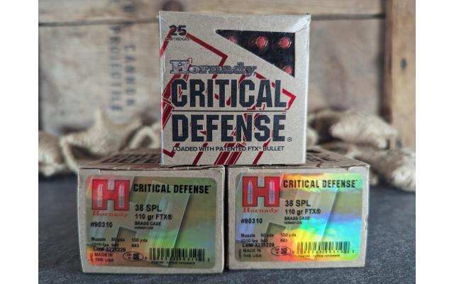 75 Rounds of Hornady HP 110Gr .38Spl Ammo