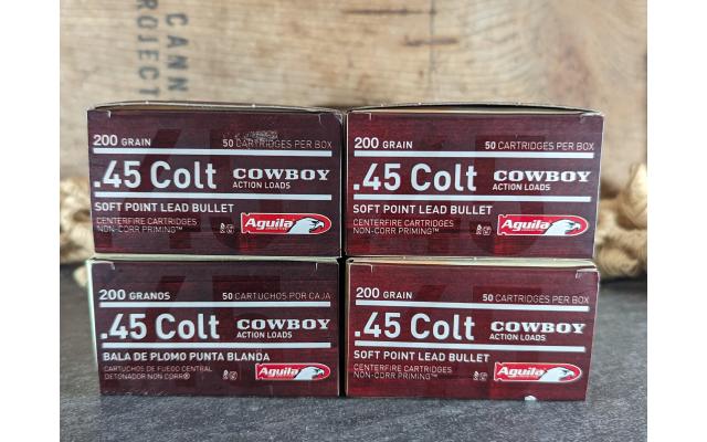 200 Rounds of Aguila .45Colt 200Gr Ammo