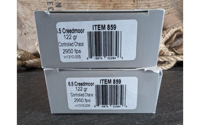 40 Rounds of Underwood 122Gr 6.5Creedmoor Ammo