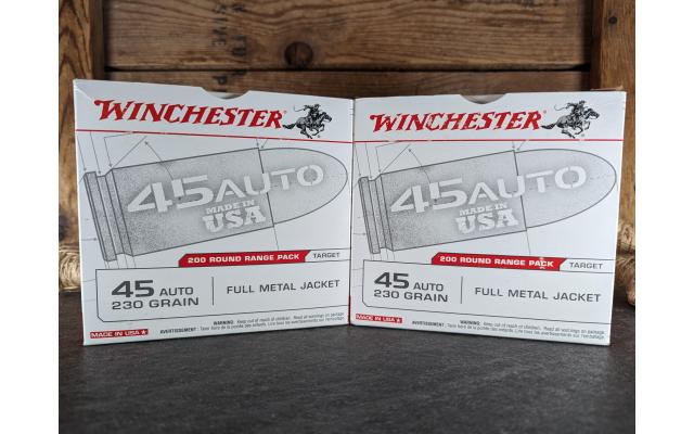 400 Rounds of Winchester 230Gr .45ACP