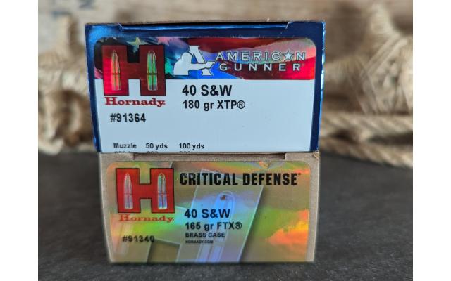 40 Rounds of Hornady HP .40S&W Ammo