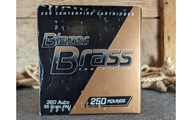 250 Rounds of Blazer Brass .380ACP Target Ammo