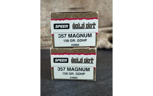 39 Rounds of Speer .357Magnum 158Gr HP Ammo