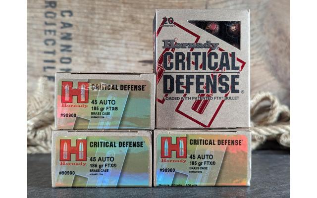 80 Rounds of Hornady .45ACP 185Gr HP Ammo