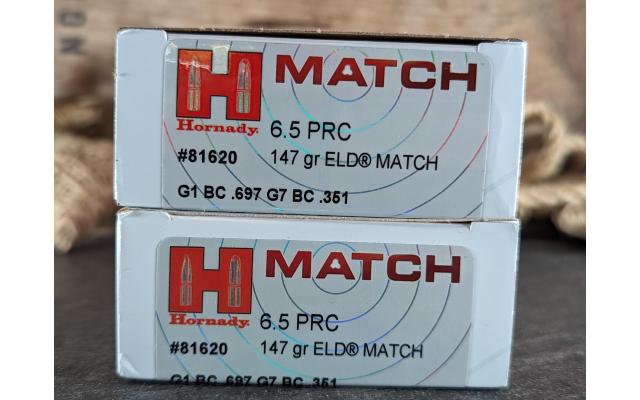 40 Rounds of Hornady Match 6.5PRC Ammo