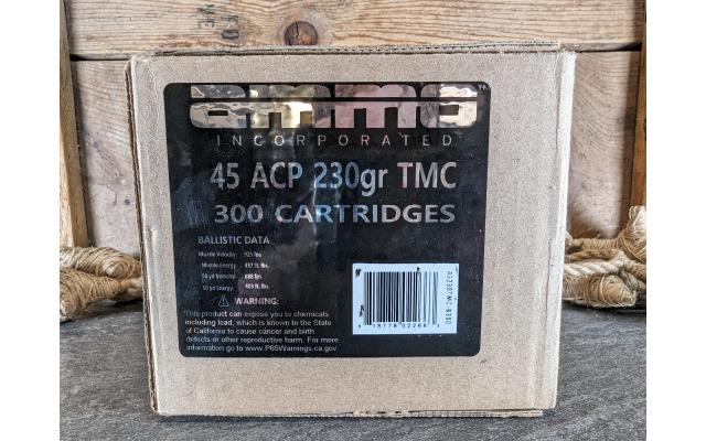 300 Round Box of Ammo Inc. .45ACP 230Gr Ammo