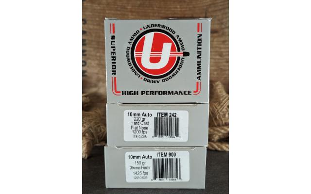 60 Rounds of Underwood 10mm 150Gr Ammo