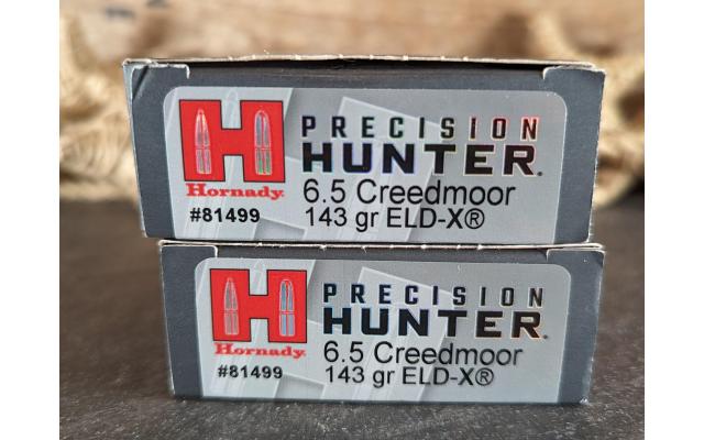 40 Rounds of Hornady Precision Hunter 6.5Creedmoor Ammo