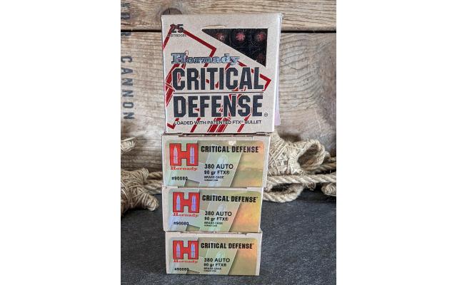100 Rounds of Hornady .380ACP HP Ammo