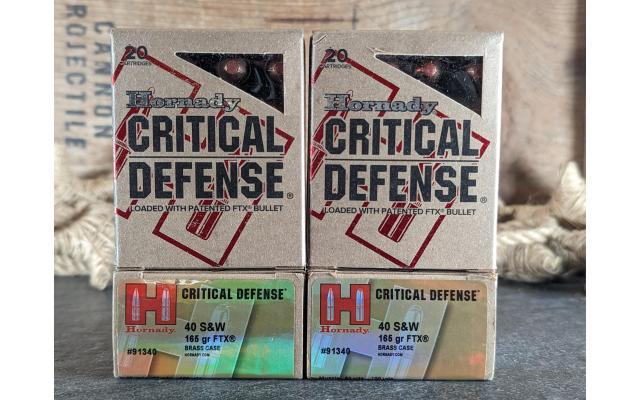 80 Rounds of Hornady 165Gr .40S&W HP Ammo