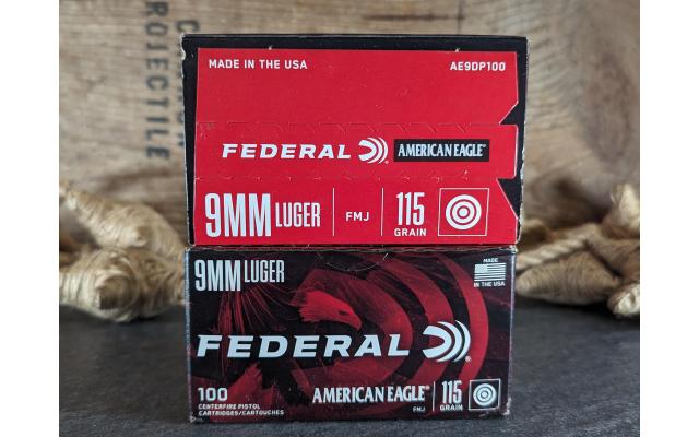 200 Rounds of Federal 9mm Target Ammo