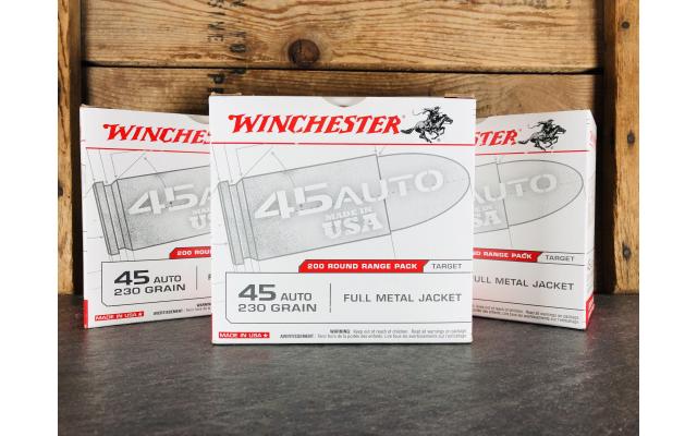 600 Rounds of Winchester .45ACP .230 Grain FMJ Ammunition