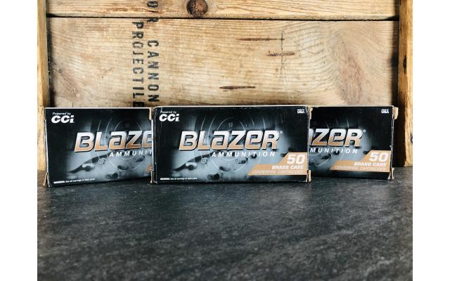 150 Rounds of CCI Blazer 9mm 124 Grain FMJ Ammunition