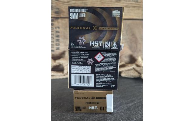 60 Rounds of Federal HST 9mm HP Ammo