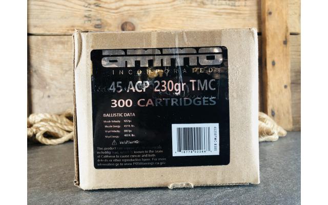 300 Rounds of Ammo Inc. .45ACP .230 Grain FMJ Ammunition