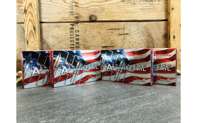 80 Rounds of Hornady American Whitetail .30-06 150 Grain InterLock