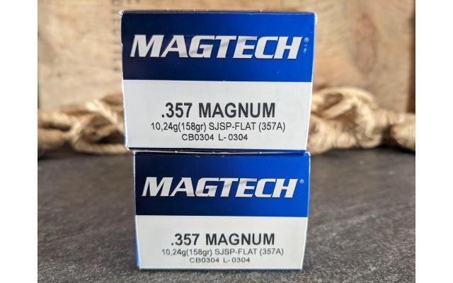 100 Rounds of Magtech 158Gr .357Magnum Target Ammo