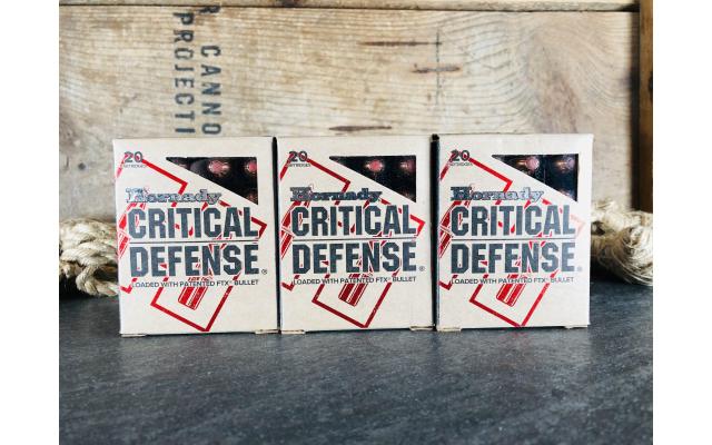 60 Rounds of Hornady Critical Defense .45ACP 185gr FTX Ammunition