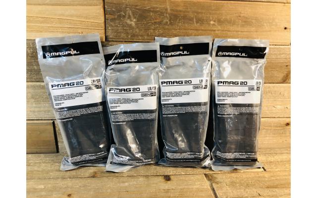 Four New Pmag20 Gen M3 7.62x39/.308 Twenty Round Capacity Magazines.