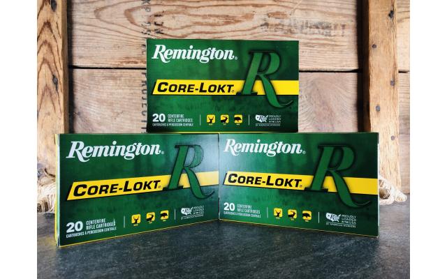 60 Rounds of Remington .270 Win 150gr Core-Lokt SP Ammunition