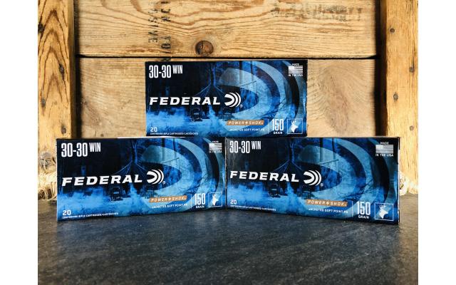 60 Rounds of Federal Pwer Shok 30-30 Win 150gr JSP
