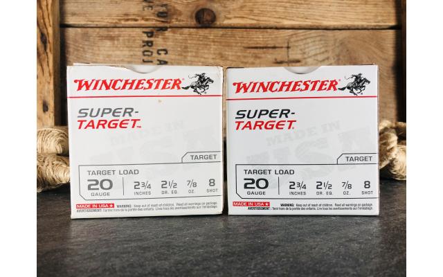 50 Rounds of Winchester 20 Gauge 2-3/4" 8 Shot Ammunition