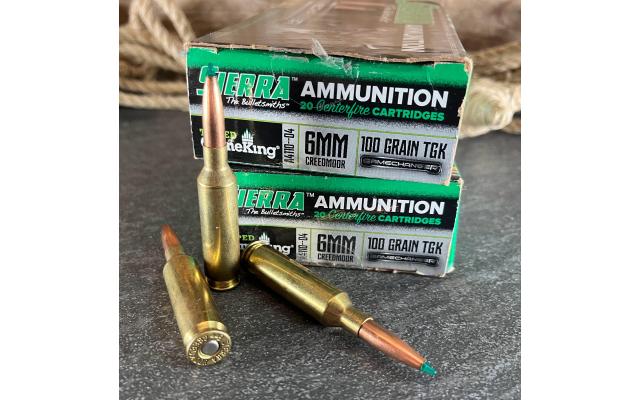 40 Rounds of Sierra 6mm Creedmoor 100Gr TGK