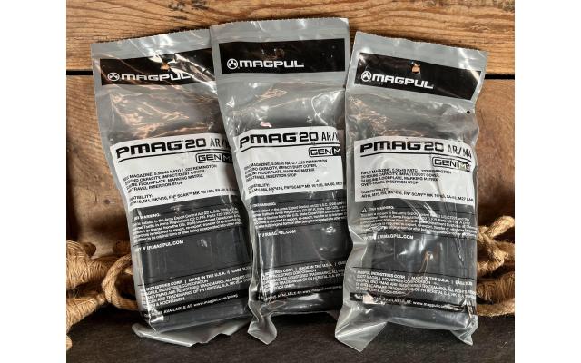 Three New Magpul PMAG 5.56NATO 20Rd Magazines
