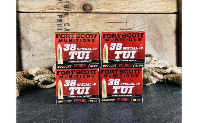 80 Round of Fort Scott  Munitions .38SPL +P 81gr TUI Ammunition