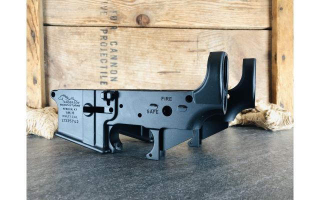New Pair of Sequential Serial Numbered Anderson AM15 Stripped Lower Receivers