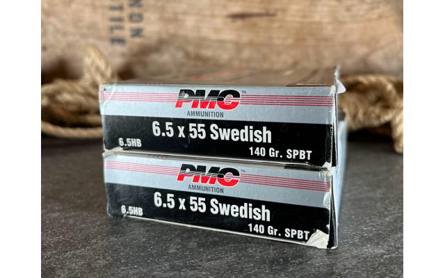 40 Rounds of PMC 6.5x55Swedish 140Gr SPBT