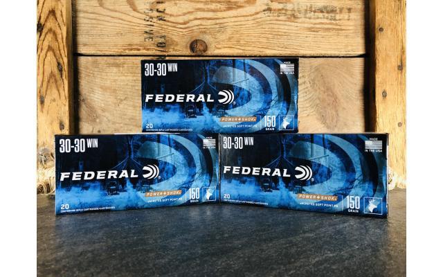 60 Rounds of Federal Pwer Shok 30-30 Win 150gr JSP