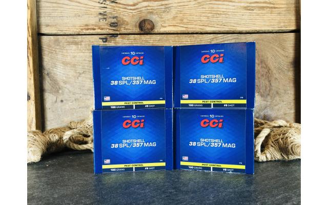 40 Rounds of CCI .38spl/.357mag Shotshell Ammunition