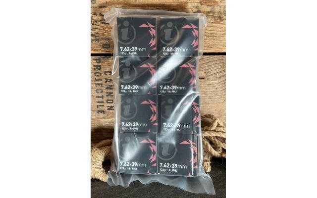 120 Rounds of Igman 7.62x39mm 123Gr Brass FMJ