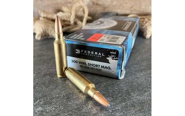20 Rounds of Federal .300WSM 180Gr SP