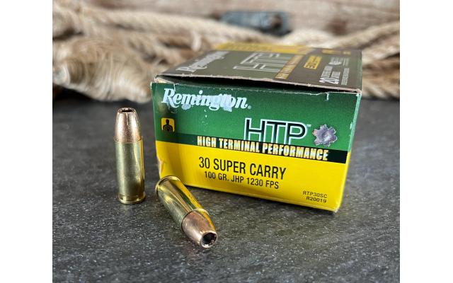 20 Rounds of Remington HTP .30Super Carry 100Gr JHP