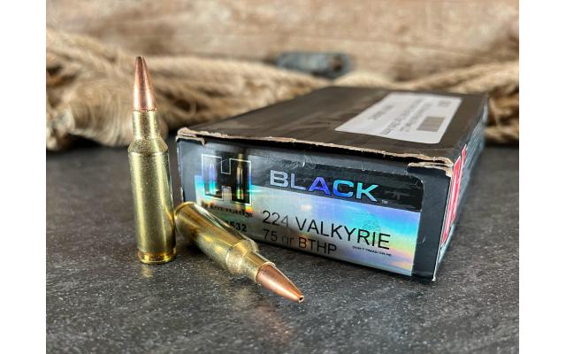 20 Rounds of Hornady Black .224Valkyrie 75Gr BTHP