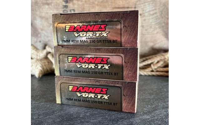 60 Rounds of Barnes Vor-Tx 7mm Rem Mag 150Gr