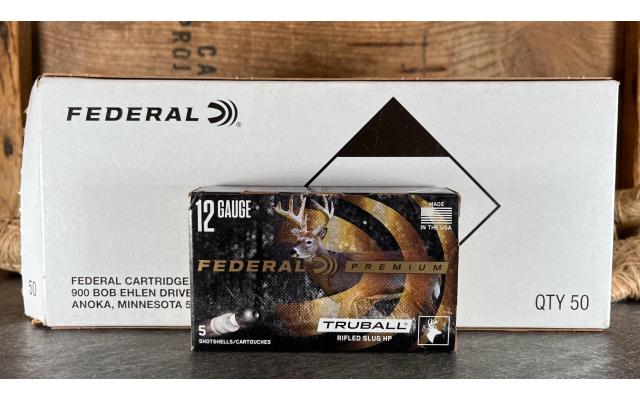 50 Rounds of Federal Truball 12ga 2 3/4" Rifled Slug HP