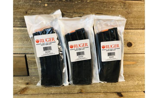 Three New Ruger AR15 .223/5.56 30 Round Capacity Magazines