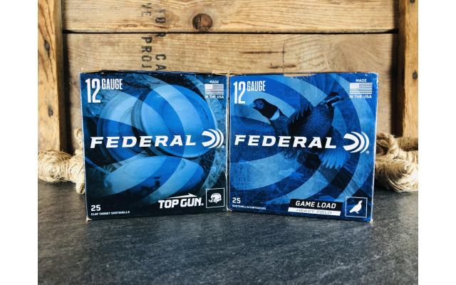 50 Rounds of Federal Top Gun 12 Gauge 2-3/4" 7-1/2 Shot Ammunition