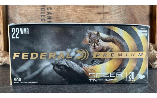 500 Rounds of Federal .22WMR 30Gr JHP