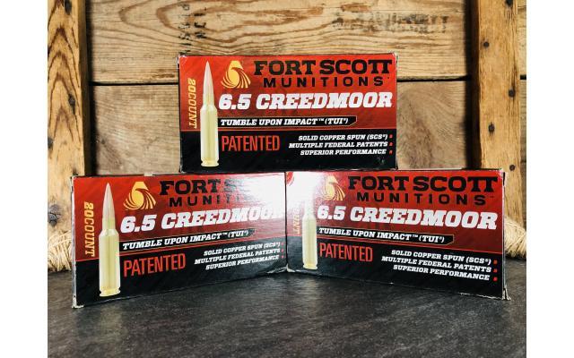 60 Rounds of Fort Scott Munitions 6.5 Creedmoor 130gr TUI Ammunition