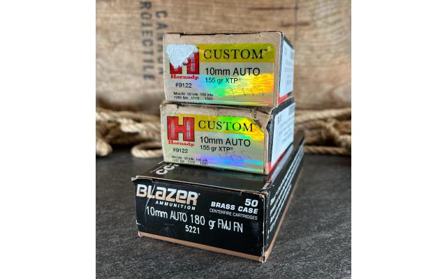 90 Rounds of 10mm Defensive/Target Ammunition