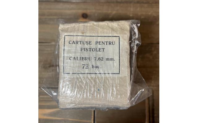 288 Rounds of Romanian 7.62x25 86Gr Brass FMJ