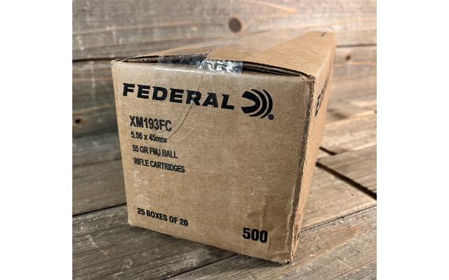 500 Rounds of Federal 5.56NATO 55Gr FMJ