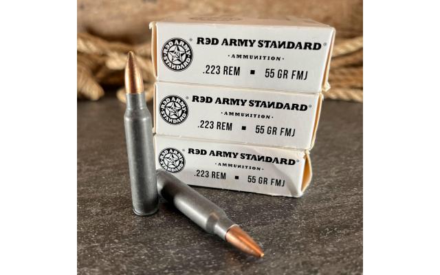 60 Rounds of Red Army .223Rem 55Gr FMJ
