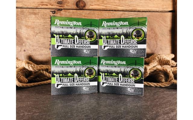 80 Rounds of Remington Ultimate Defense .45acp 230gr BJHP Ammunition